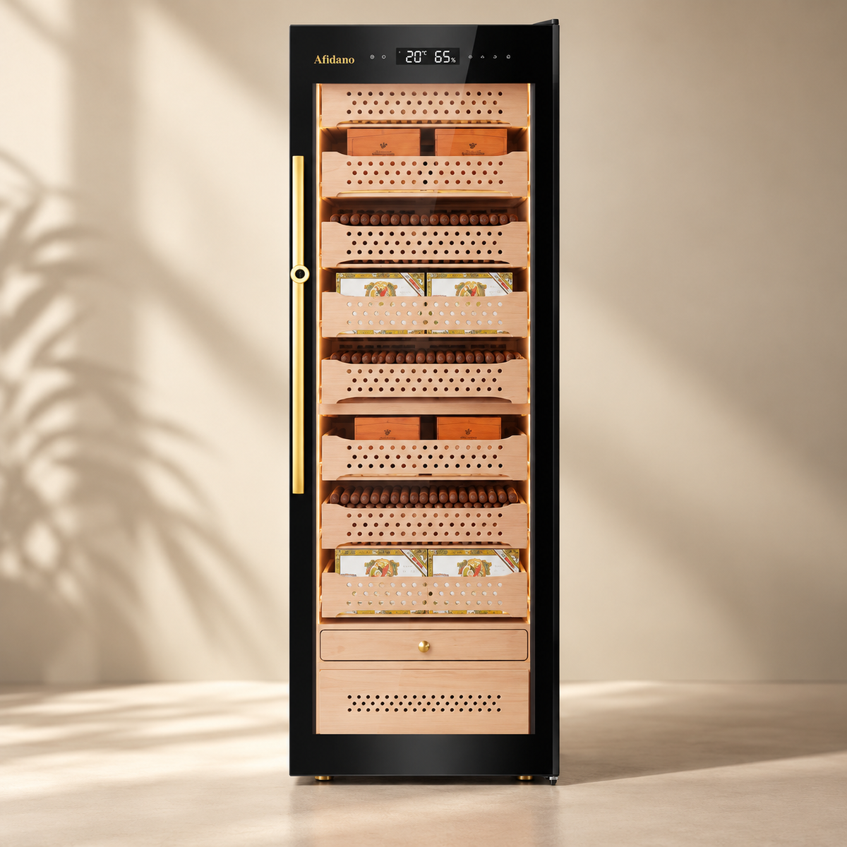 Afidano B6 1600 Adet Kapasiteli Humidor & Puro Dolabı