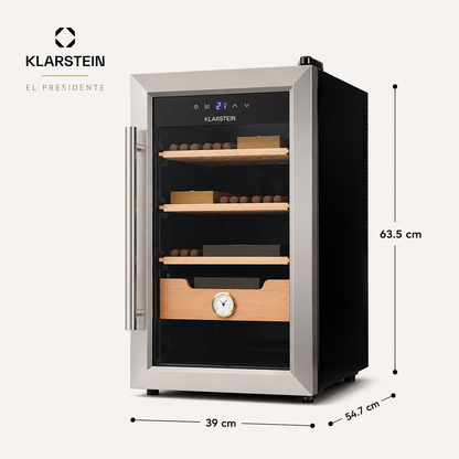 Klarstein El Presidente 48 Litre Elektrikli Humidor & Puro Dolabı